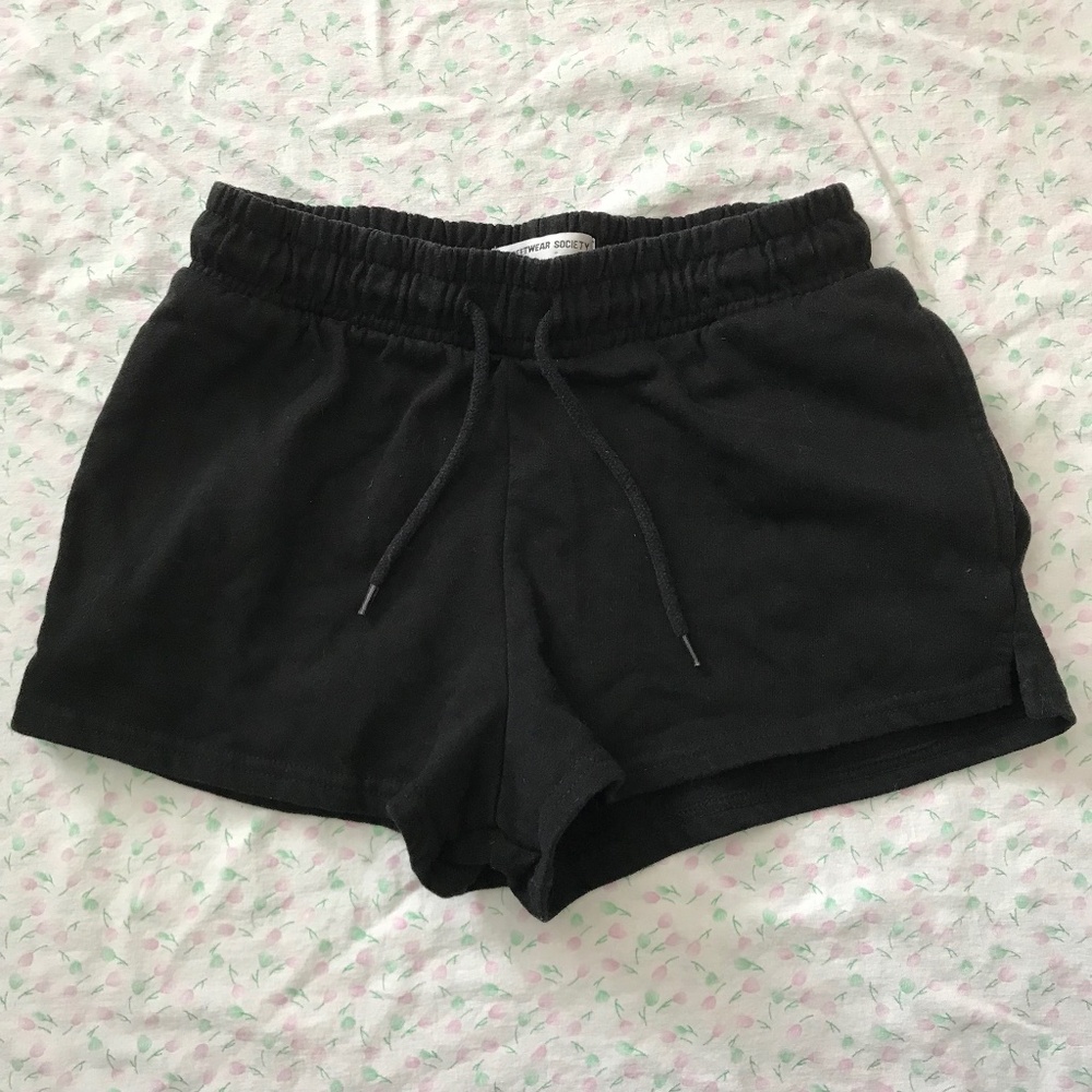 Streetwear Society Active Cotton Blend Athletic Dolphin Shorts S Black
